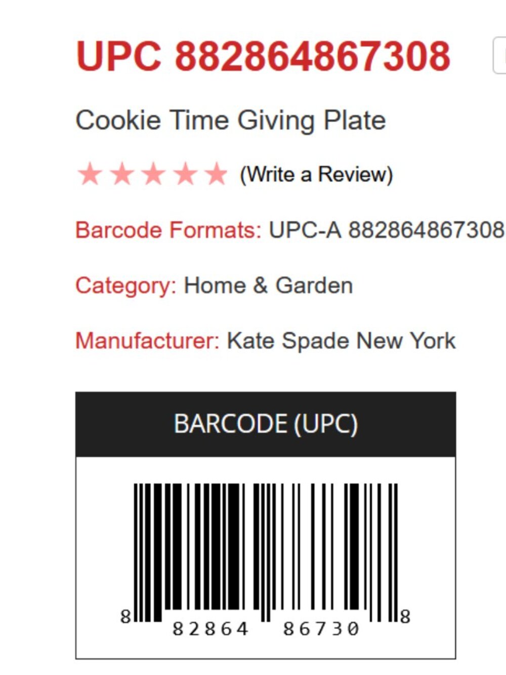 KATE SPADE New York Cookie Time Giving Plate - Picture 6 of 6